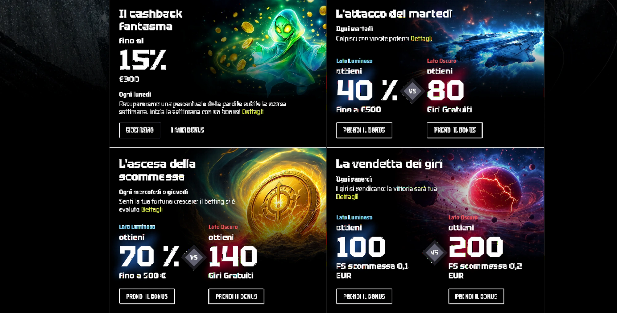Promozioni attive SlotsVader Casino